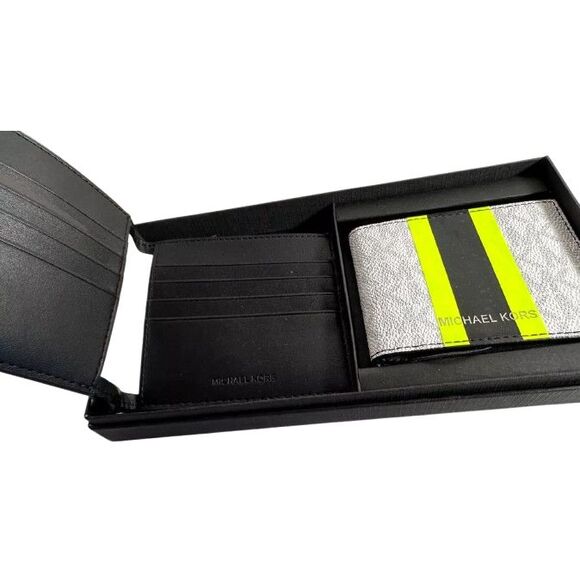 Michael Kors Men's Gifting MK Signature Wallet Billfold Box Set - Picture 4 of 6